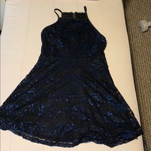 Black and blue mini dress / juniors
